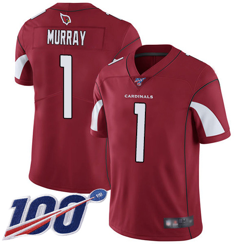 Arizona Cardinals Limited Red Men Kyler Murray Home Jersey NFL Football 1 100th Season Vapor Untouchable